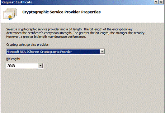 Generar un CSR en IIS7