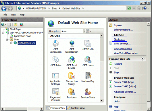 Instalar un SSL IIS7