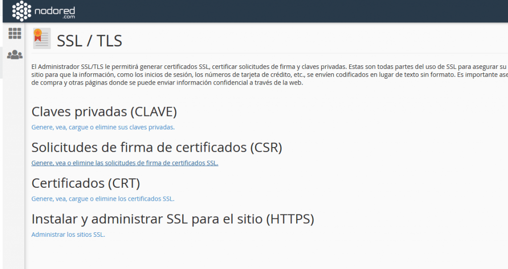 Instalar SSL en cPanel