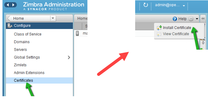 Instalar SSL en Zimbra