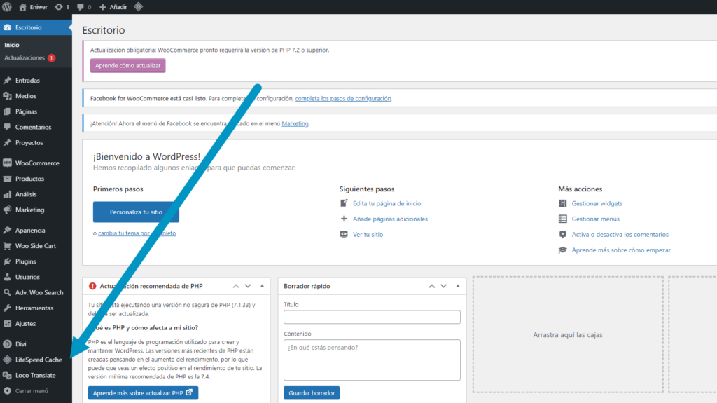 Instalar Litespeed desde cPanel