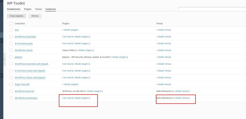 Pasos para crear planes de hosting con WordPress preinstalado utilizando WordPress Toolkit