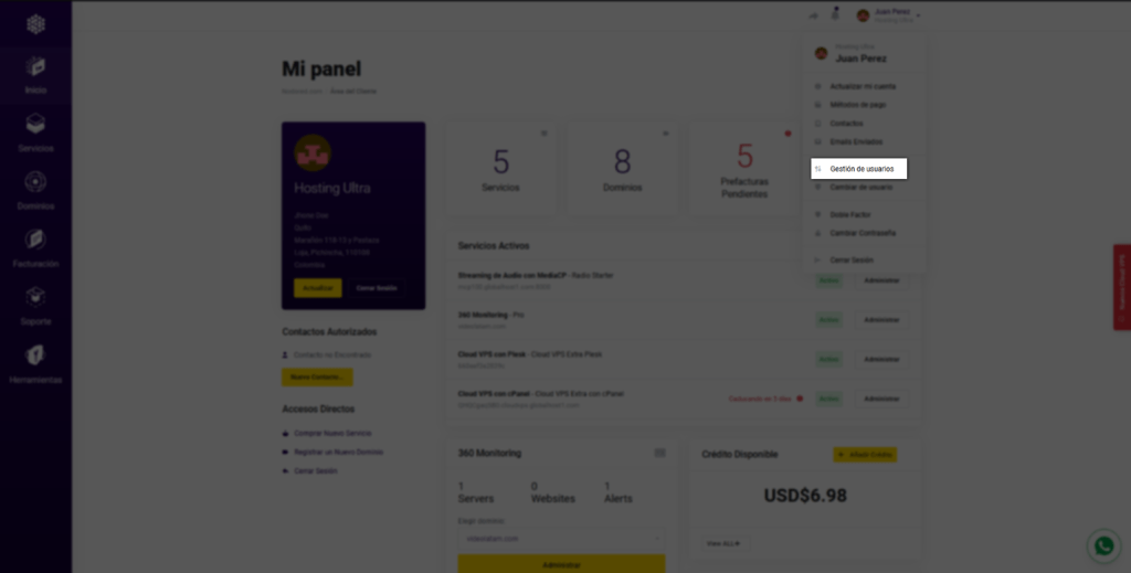 gestion de usuarios