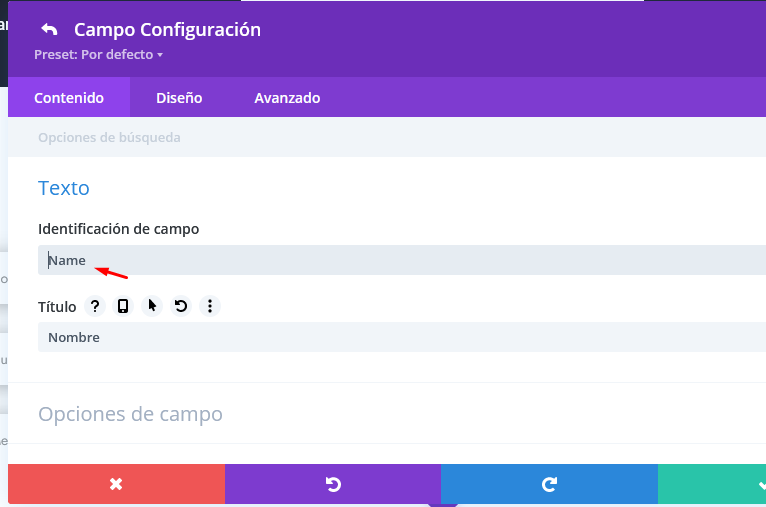 identificador correcto