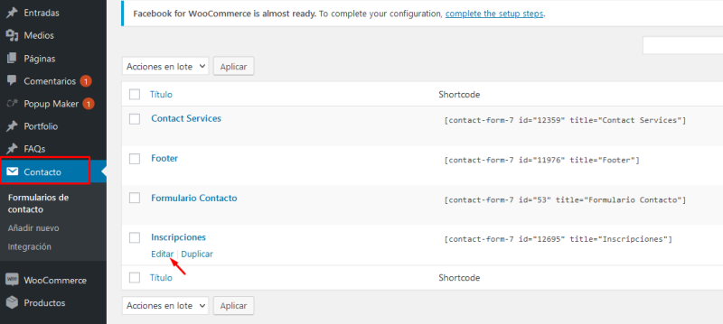 formulario de inscripciones