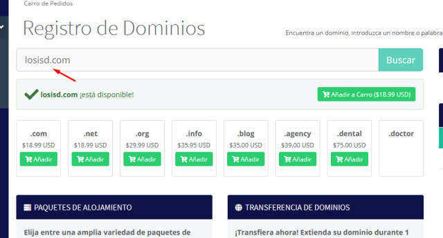 buscador de dominios