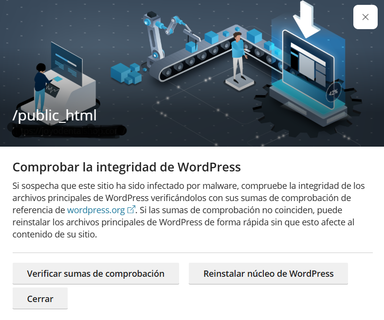 Reinstalar Nucleo de Wordpress