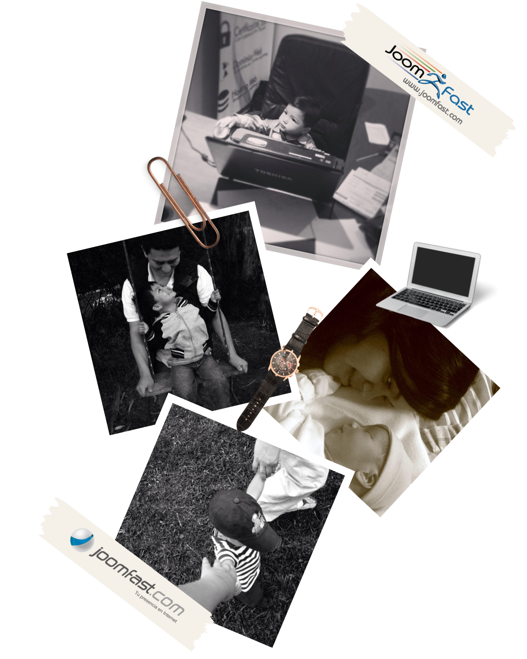 Fotografías familiares y primeros años de Joomfast, hoy Gigacore
