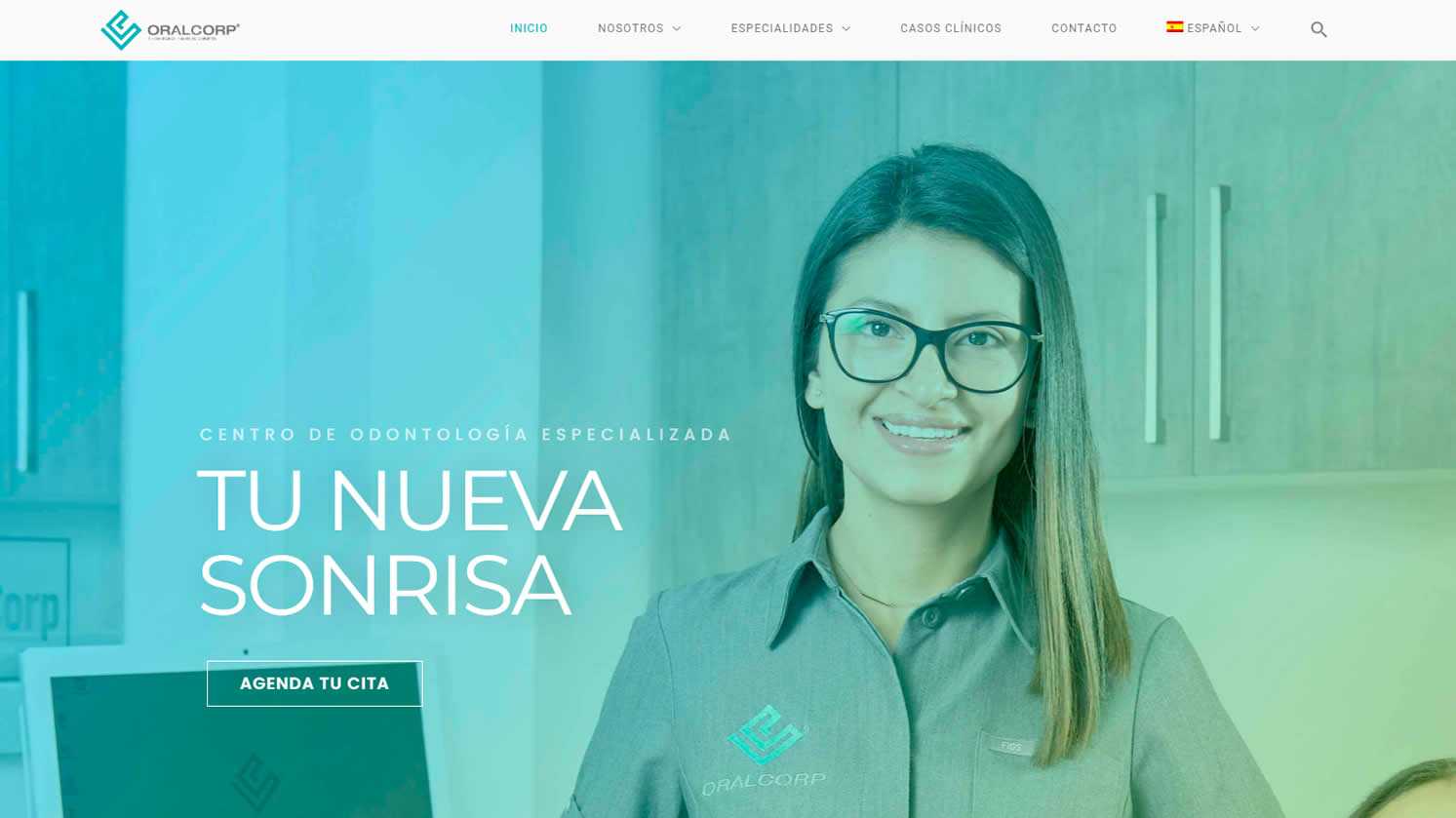 Captura del proyecto Oralcorp en el portafolio de Gigacore